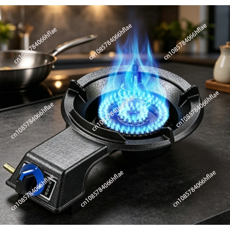 Commercial Kitchen Burner - Wysokotemperaturowy palnik gazowy jednokomorowy, energooszczędna kuchenka