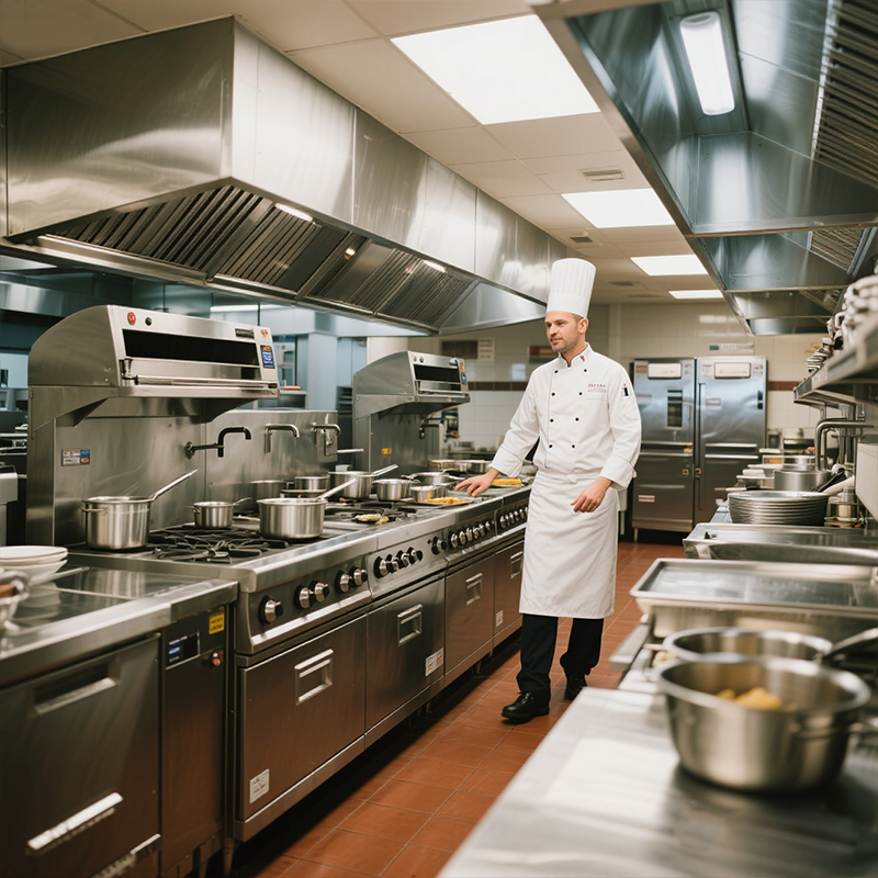 Commercial Kitchen Gas Line - Nowe komplety kuchenne do restauracji: sprzęt