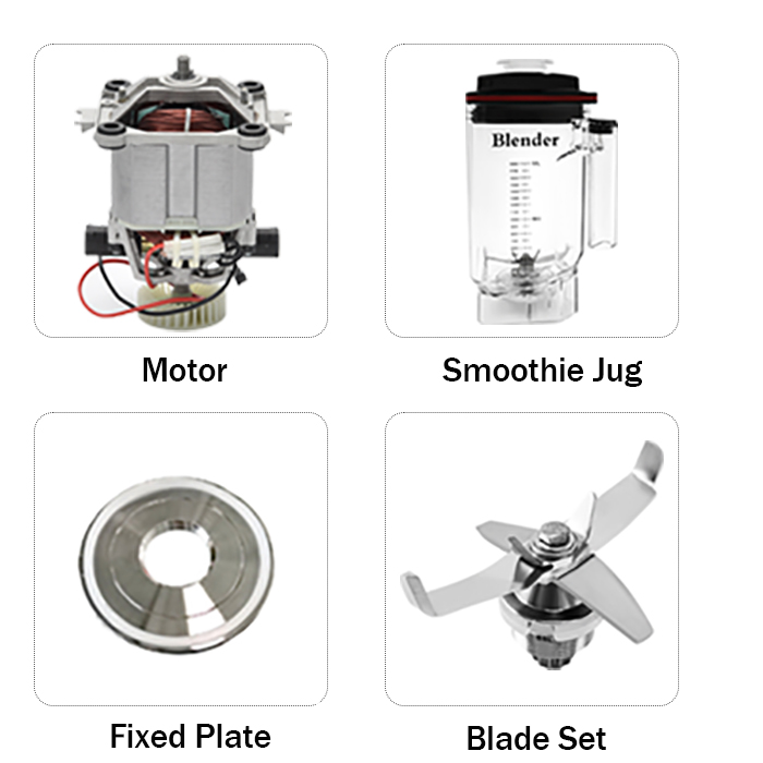 Commercial Blender Heavy Duty - Wysokiej mocy blender komercyjny 1.8L, biały,