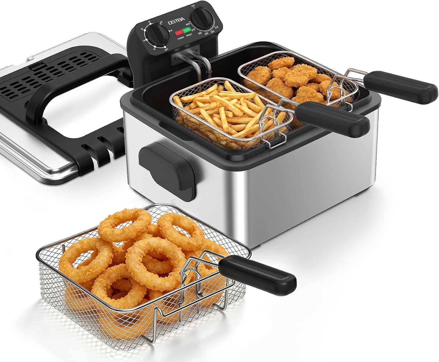 Commercial Kitchen Appliances - Elektryczna frytkownica z 3 koszami, 4,75