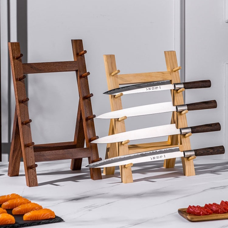 Commercial Kitchen Knife Storage - Profesjonalny, ręcznie polerowany stojak na noże