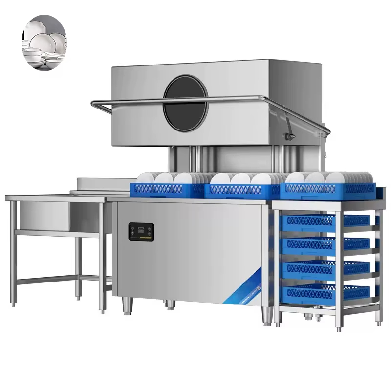 Commercial Kitchen Machinery - Profesjonalna szybka myjka cyrkulacyjna z pokrywą,