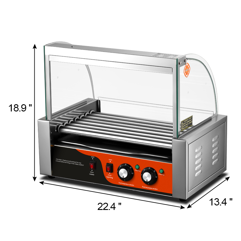 Commercial Kitchen Machinery - Elektryczny grill do hot dogów i