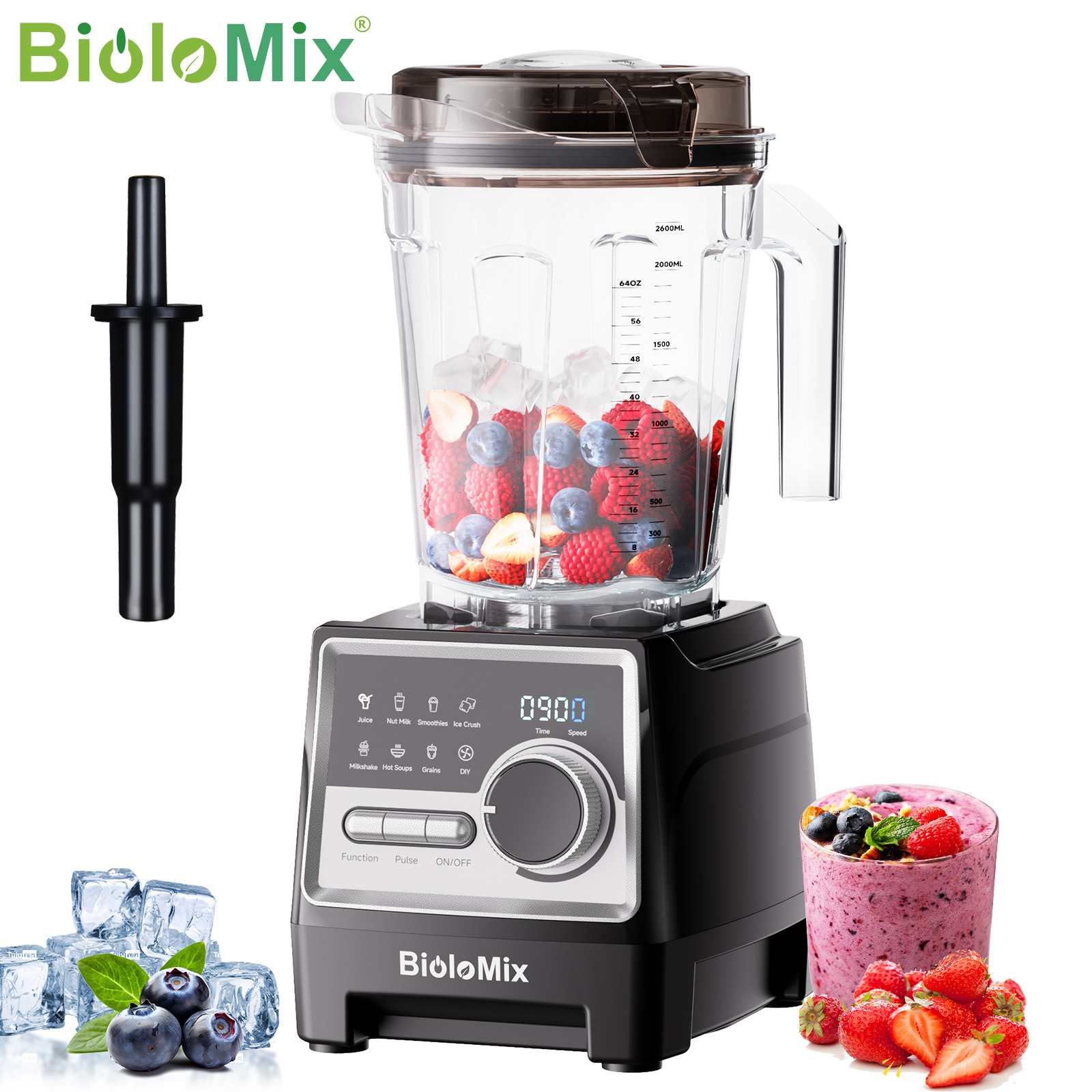 Commercial Blender Heavy Duty - Profesjonalny blender BioloMix 1500W z bez