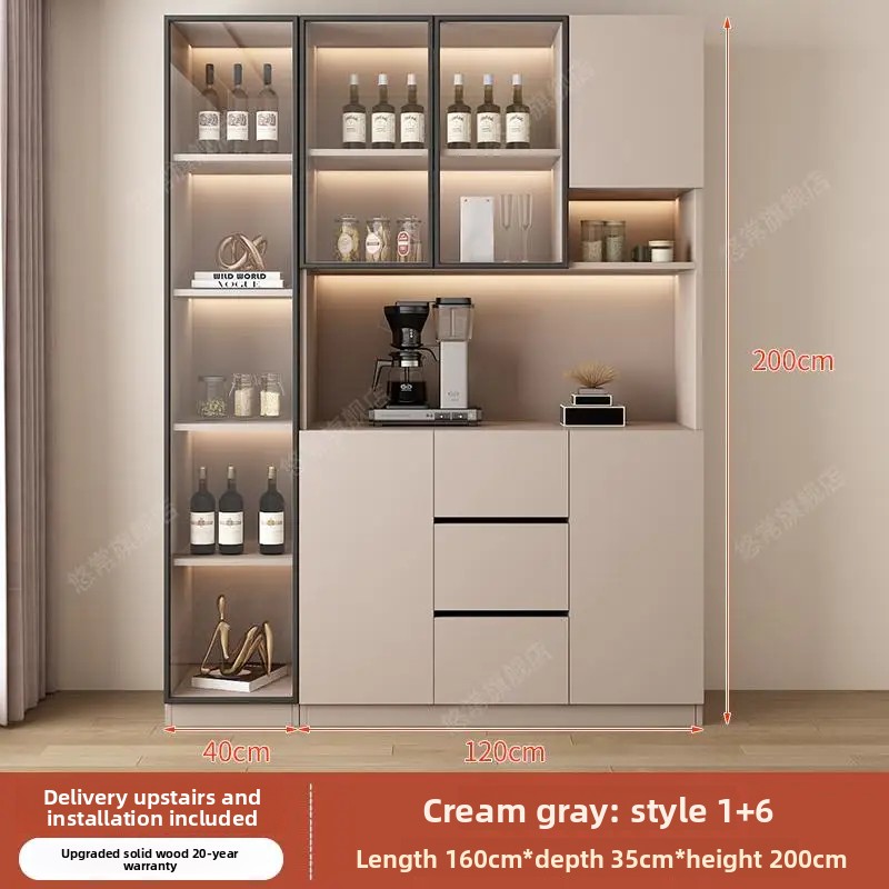 Commercial Kitchen Organization - Narożna szklana barowa lada, meble oświetlone,