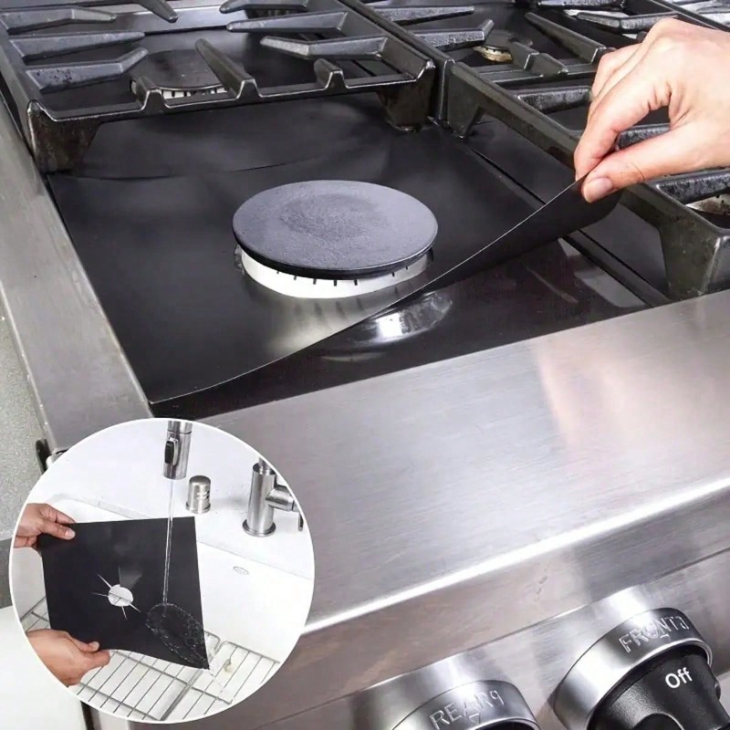 Commercial Kitchen Burner - 2/4/6/8 szt. Ochraniacze na kuchenkę gazową,