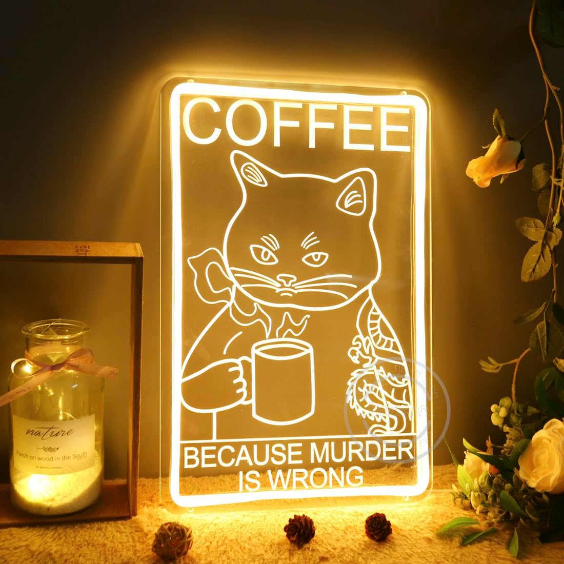 Zabawny neonowy napis LED z ko – Commercial Kitchen Quotes recenzja i cena