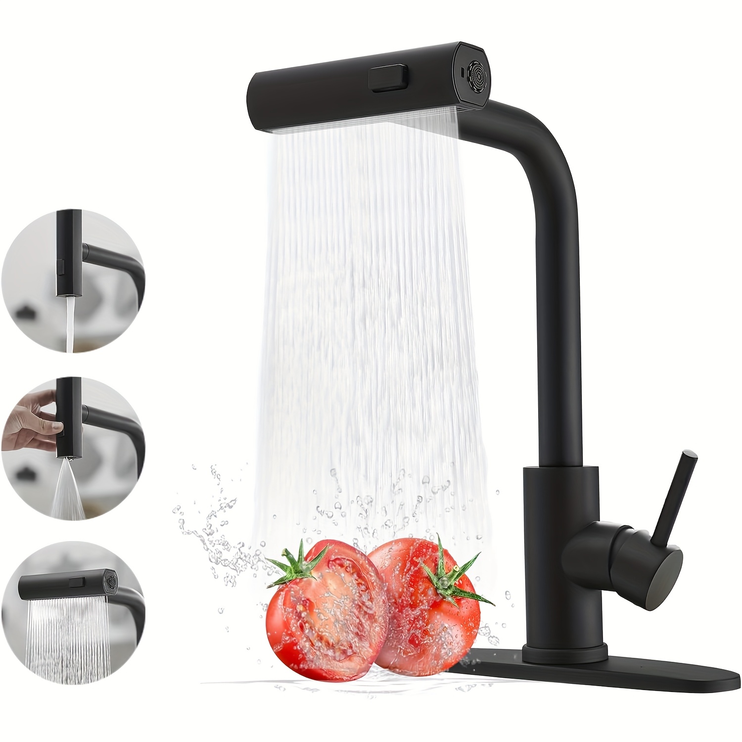 1 szt. Czarny kran kuchenny z  – Commercial Kitchen Utensils recenzja i cena