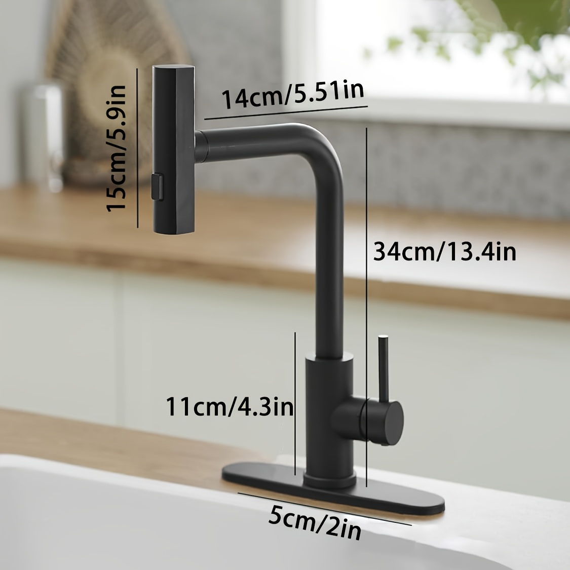 1 szt. Czarny kran kuchenny z  – Commercial Kitchen Utensils recenzja i cena